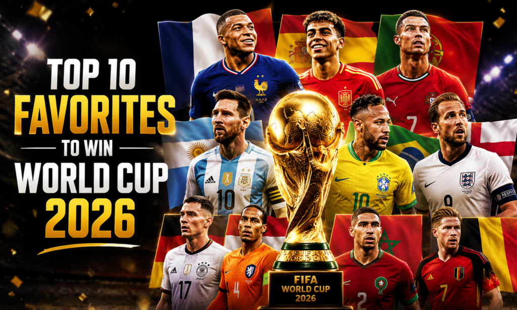 World Cup 2026 favorites top 10 national football teams ranked for World Cup 2026 prediction and analysis