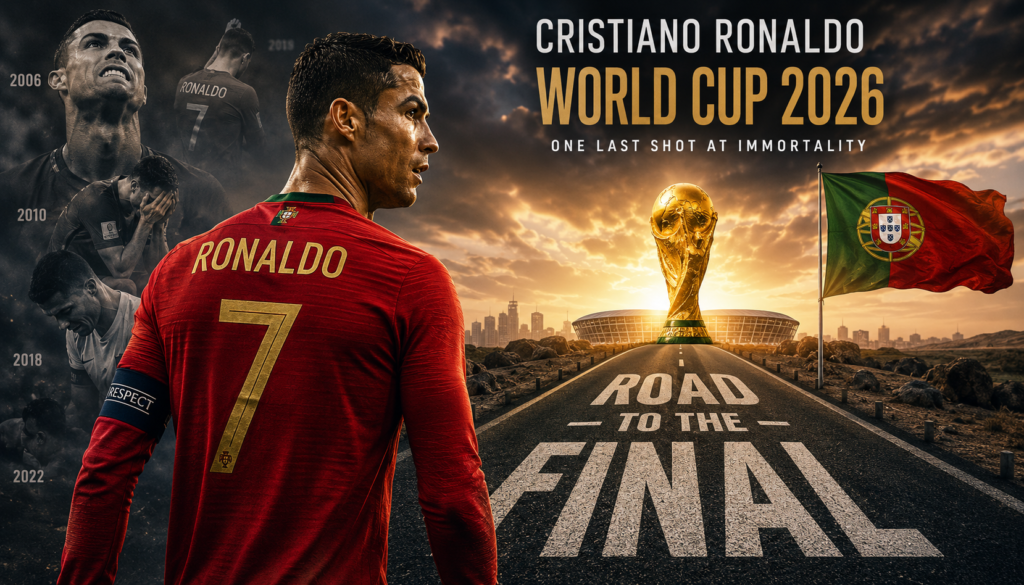 Cristiano Ronaldo World Cup 2026 journey with Portugal ahead of the FIFA World Cup.