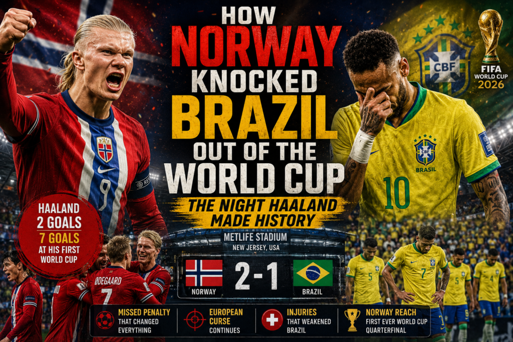Brazil World Cup 2026 exit against Norway Round of 16