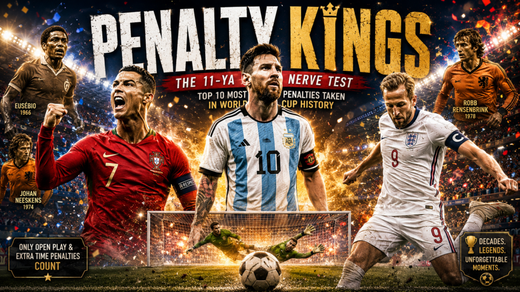 Most World Cup penalties scored all time ranked list
