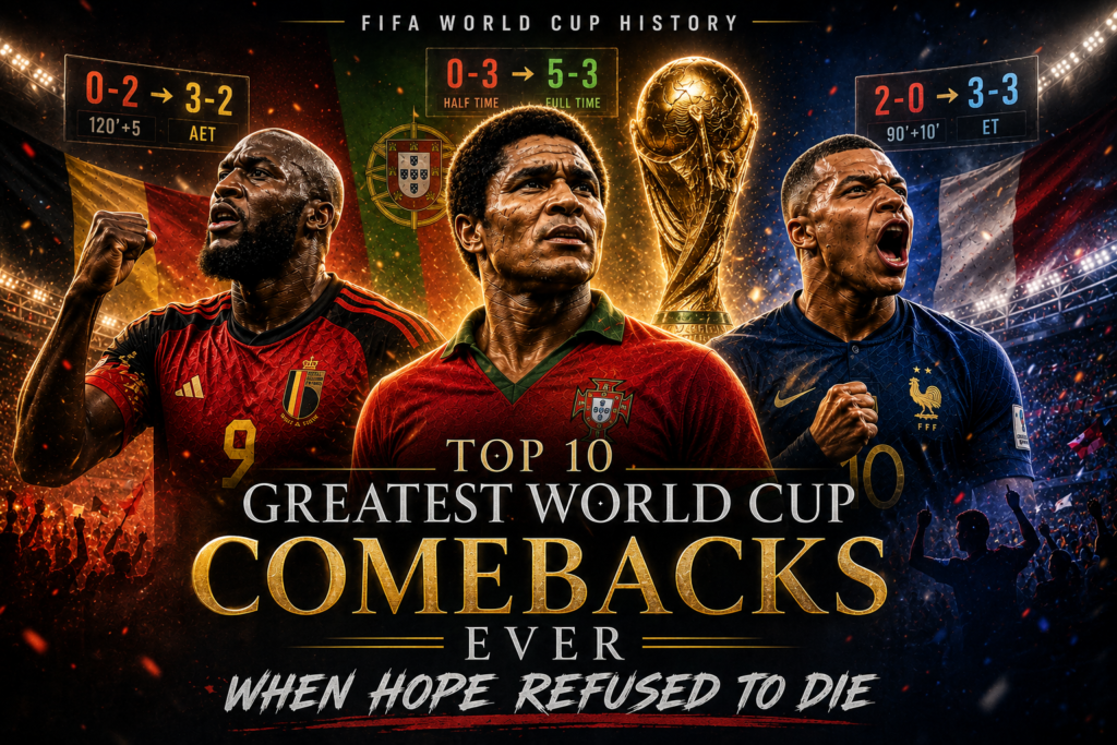 Top 10 greatest World Cup comebacks ever ranked by impact