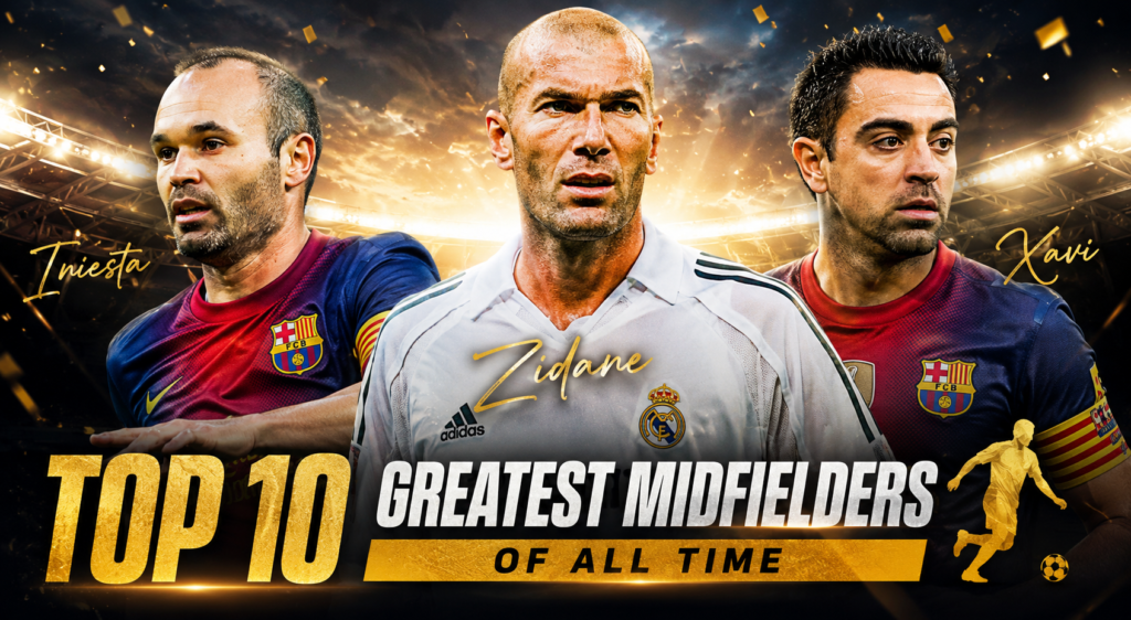 Greatest midfielders of all time ranked list