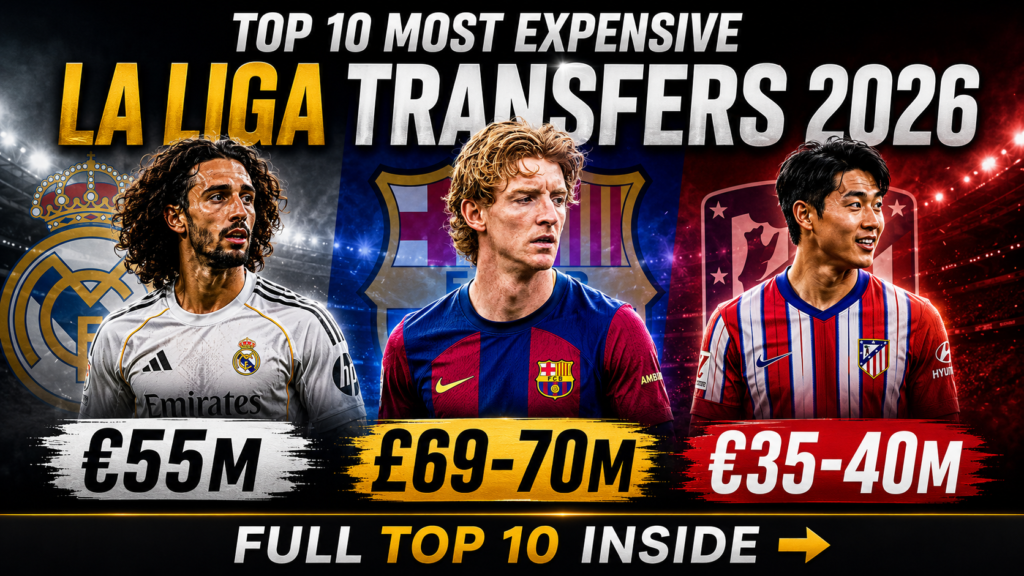 La Liga transfers 2026 ranked list