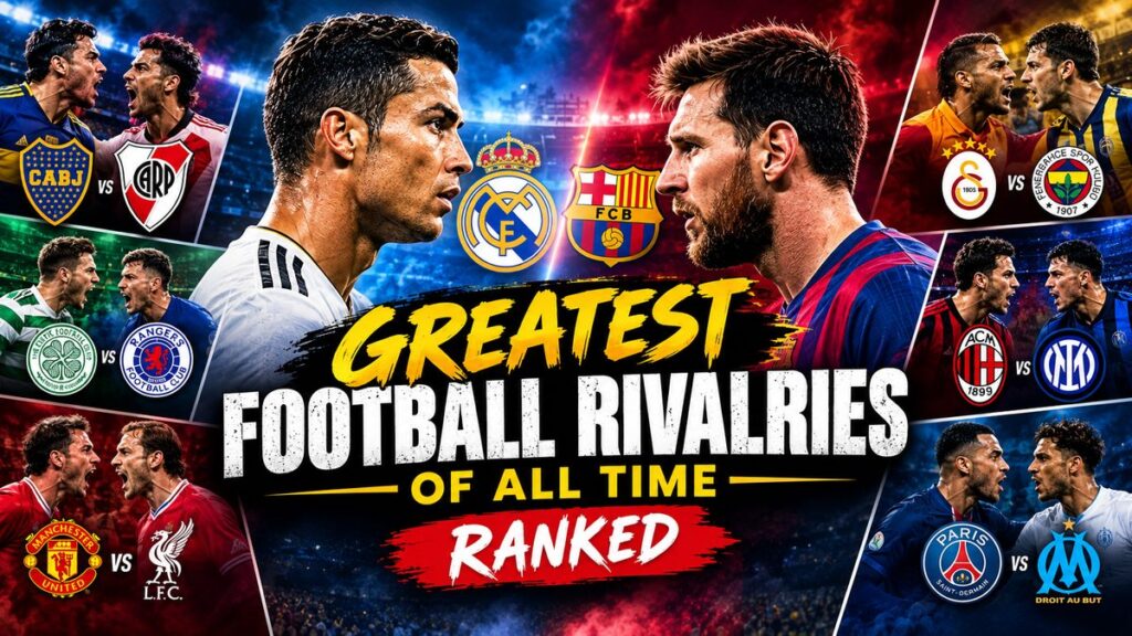 Greatest football rivalries of all time graphic
