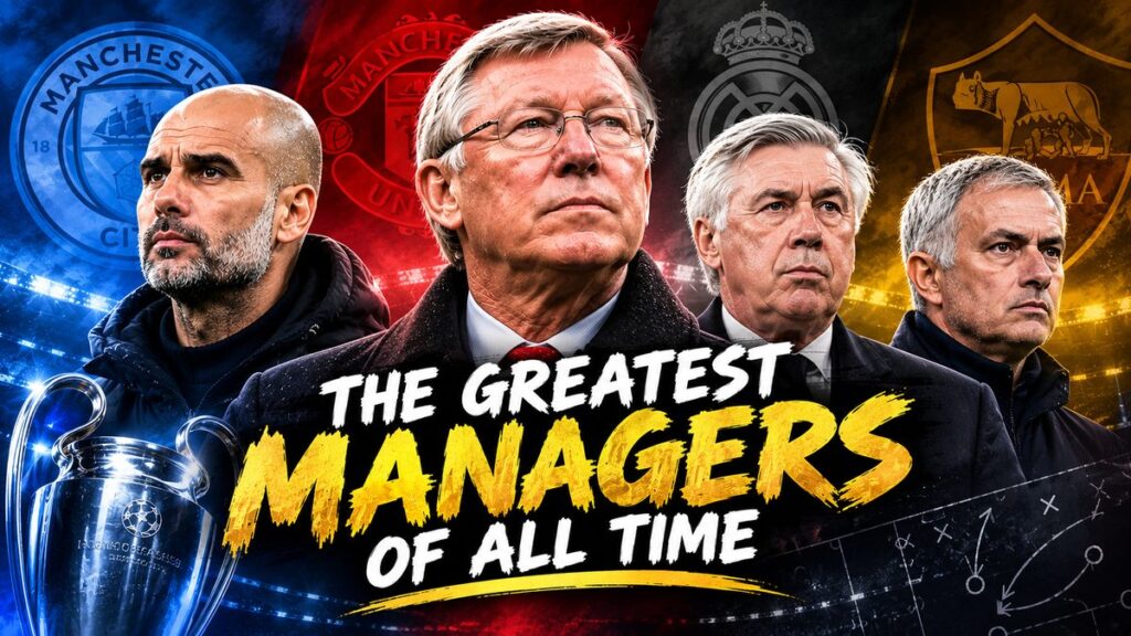 Greatest managers of all time graphic